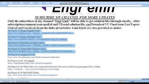 Download VU Final term Past Papers by  Engr Emh,