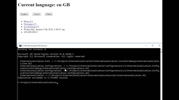 Configuration and i18n