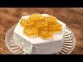 蜂蜜とオレンジのムースケーキ。蜂の巣仕立て（？） Honey Orange Cake