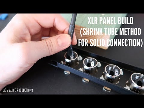 XLR panel build ( How to secure the connection with shrink tube)