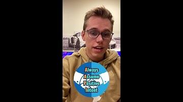 ALWAYS Assume Positive INTENT!! #shorts