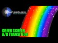 Rainbow ab transition animation green screen use alpha channel