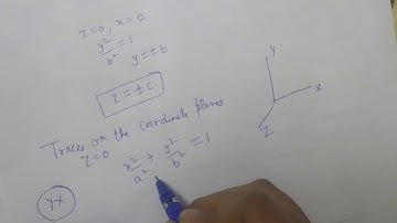 quadratic surfaces#ellipsoid#hyperboloid#paraboloid# equation of tangent plane#traces #geometry