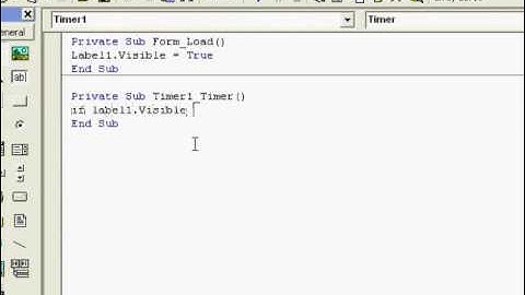 [ VB6 ] Tutorial : How to make a flashing label