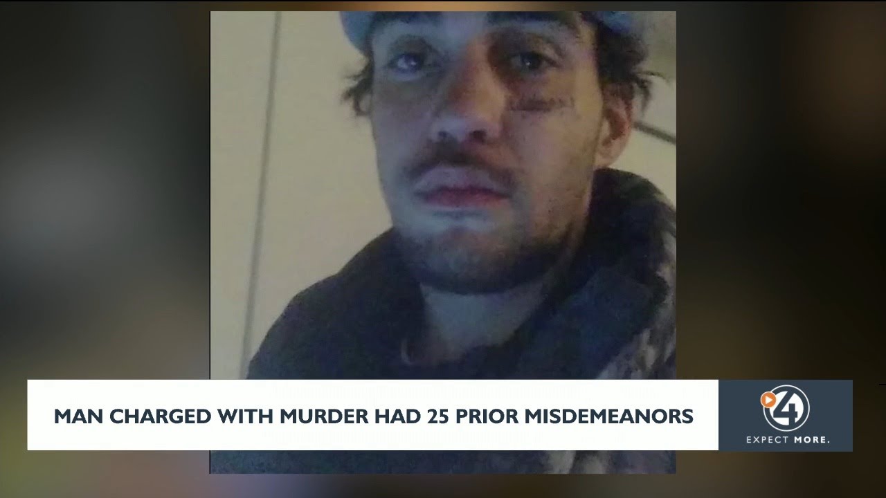 Man charged with murder had 25 prior misdemeanors - YouTube