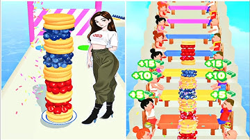 Pancake Run 3D All New levels Gameplay - New Games Android iOS Gaming ( Levels 18-19 )