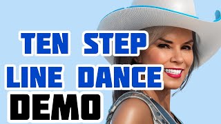 TEN STEP LINE DANCE - line dance DEMO. BEGINNER