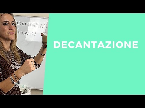 Video: Differenza Tra Sedimentazione E Decantazione