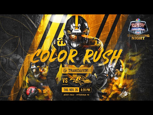 BREAKING: Pittsburgh Steelers will wear Color Rush jerseys vs Baltimore  Ravens on Thanksgiving 