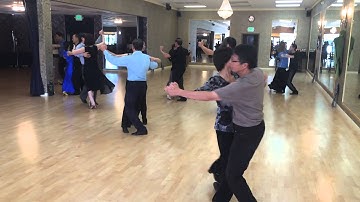 International quickstep Sunday class , rumba cross.