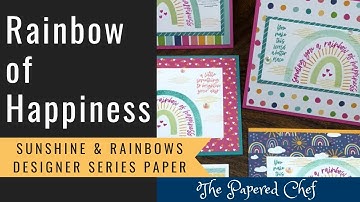 Ink It Up! - Rainbow of Happiness Stamp Set and Sunshine & Rainbows DSP by Stampin’ Up!