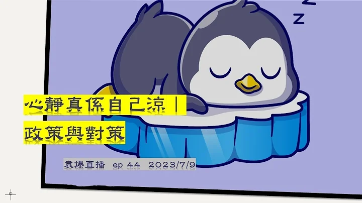 袁爆直播  ep 44  2023/7/9   心静真系自己凉∣政策与对策 - 天天要闻