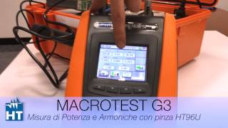 Multifunction instrument for electrical safety CEI 64-8 MACROTEST G3. HT Instruments