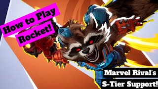How to Play Rocket in Marvel Rivals! OP lil cutie pie (Marvel Rivals Closed Alpha Test Gameplay)