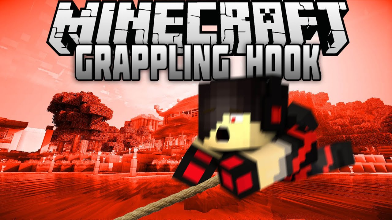 Minecraft Mod Showcase Grappling Hook Mod By Carbonduck