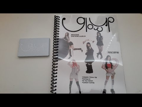 Unboxing RESCENE Glow Up Photobook (Me Ver) and QR Code Album (We