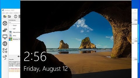 How to install Windows on GNS3 ?