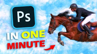 Horse Riding Photoshop Timelapse in 1 minute screenshot 1