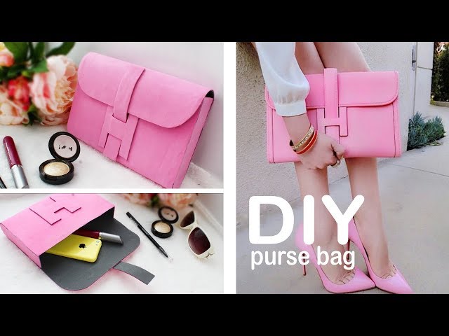 No Sew Clutch Purse With CD & Old Jeans Easy At Home / Fashion Hand Bag /  Best Out Of Waste - YouTube