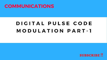 LEC-9-Communications-Digital pulse code modulation part-1
