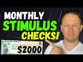 WHOA!! $2000 Third Stimulus Check Update + MONTHLY Checks Update!