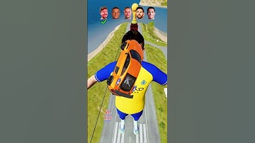 Mr.Beast vs Messi vs Ronaldo ⚽🚗 #ronaldo #mrbeast #beast #soccer #football #gaming