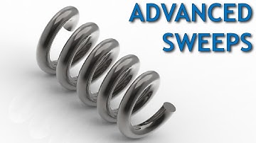 How to use Equations in Creo to Create Advanced Sweeps (Spring Example)