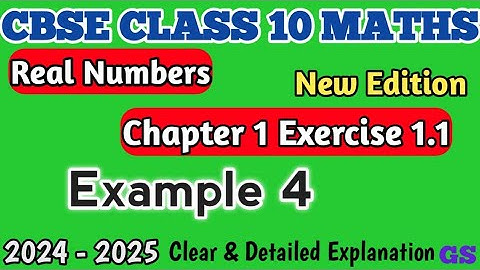 Chapter 1 - Example 4 - Real Numbers - CBSE Class 10th Maths in Tamil - NCERT - #gsfamily