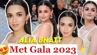 ALIA BHATT'S Met Gala 2023 makeup tutorial #metgala #aliabhatt #metgala2023