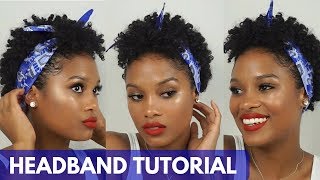 Natural Hair Headband Tutorial || Alyssa Marie