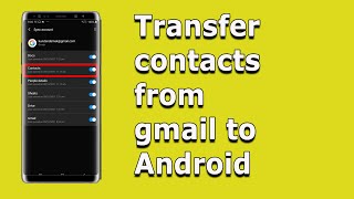 How to import contacts from gmail to android (Samsung device) screenshot 4