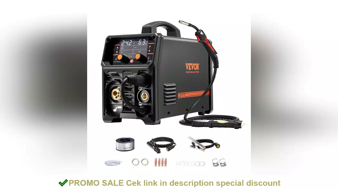 SucceBuy 5-in-1 MIG Welder 200Amp Pluse Mig Welding Machine Gas MIG/Flux Core MIG/Stick/Lift TIG/AU