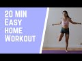 20 MIN Easy Home Workout - low impact on knees