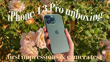 iPhone 13 Pro Alpine Green Aesthetic Unboxing & Camera Test