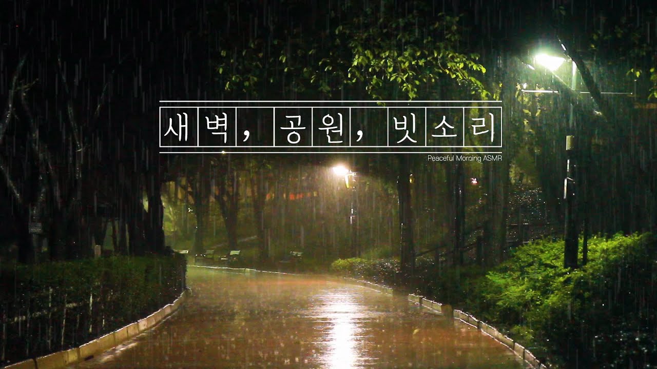 깊은수면 잠 잘오는 빗소리 - 어두운화면 rain sounds asmr