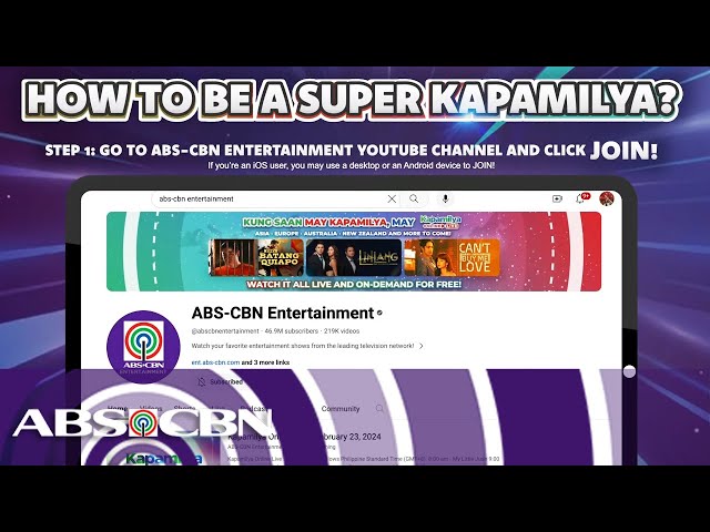 How To Be A Super Kapamilya | Join the ABS-CBN Entertainment Channel Membership class=