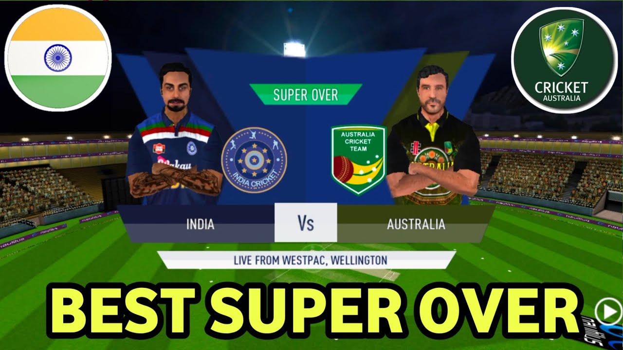 BEST SUPER OVER || INDIA VS AUSTRALIA || REAL CRICKET 20 || SUPER GAMER ...