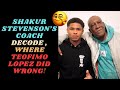 SHAKUR STEVENSON’S COACH DECODE , WHERE TEOFIMO LOPEZ DID WRONG! #shakurstevenson #teofimolopez