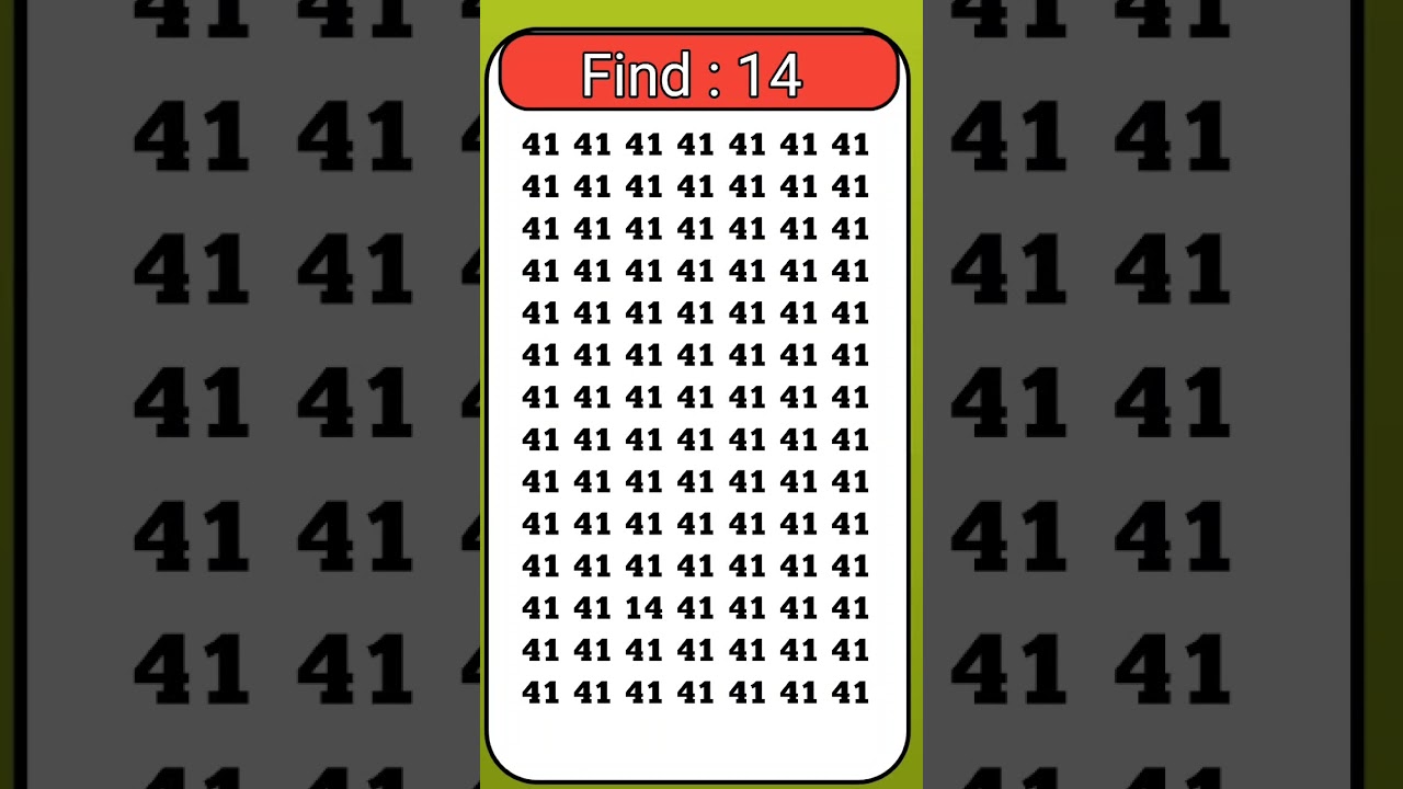 find the odd number 👉 14 
