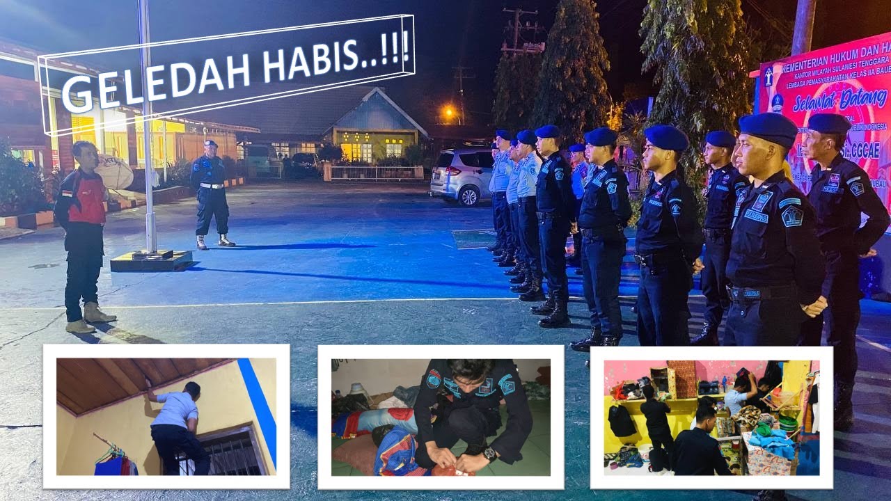 ANTISIPASI GANGGUAN KAMTIB JELANG TAHUN BARU, LAPAS BAUBAU GELEDAH KAMAR BLOK HUNIAN