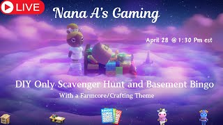 Scavenger Hunt and Basement Bingo! DIY, Crafting and Farming! #acnh, #scavengerhunts