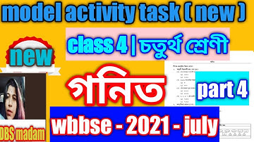 new model activity task class 4 math   july 2021