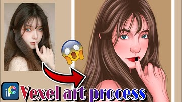 VEXEL ART Ibis Paint X | easy vexel art full tutorial ✨