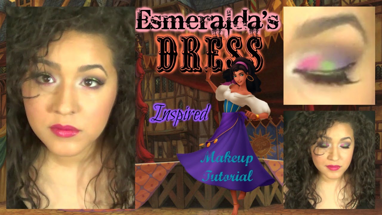 Esmeraldas Dress Inspired Makeup Tutorial NoBlandMakeup YouTube