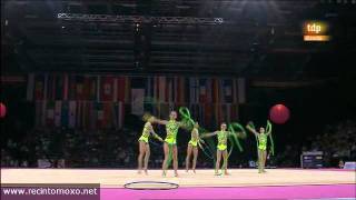 Brazil 3 ribbons and 2 hoops AA World Championships Montpellier 2011