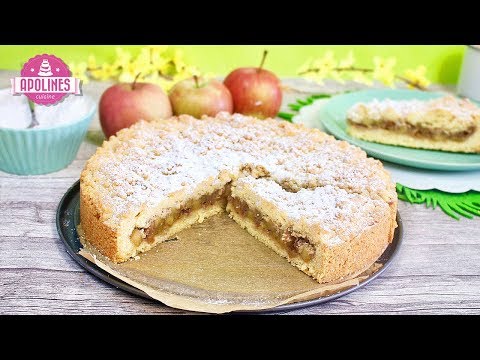 ფხვიერი ნამცხვარი ვაშლით და ნიგოზით