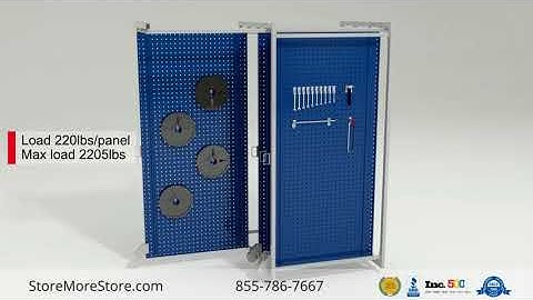 Sliding Pegboard Panels Tool Storage System