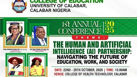 1ST ANNUAL CONFERENCE OF THE COLLEGE OF EDUCATION (UNICAL)—2025