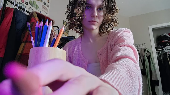 lofi asmr drawing something on your face (actual camera touching, soft spoken, personal attention)
