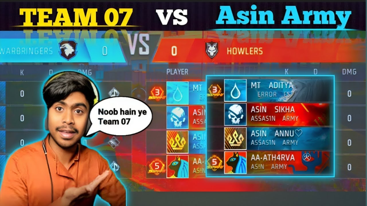 TEAM 07 VS @AsinArmy || Big Youtuber In My Opponent 😱 || AA-HUZAI - YouTube